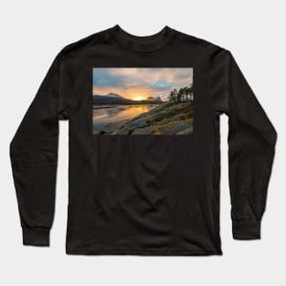 sunset over the fiords, Norway Long Sleeve T-Shirt